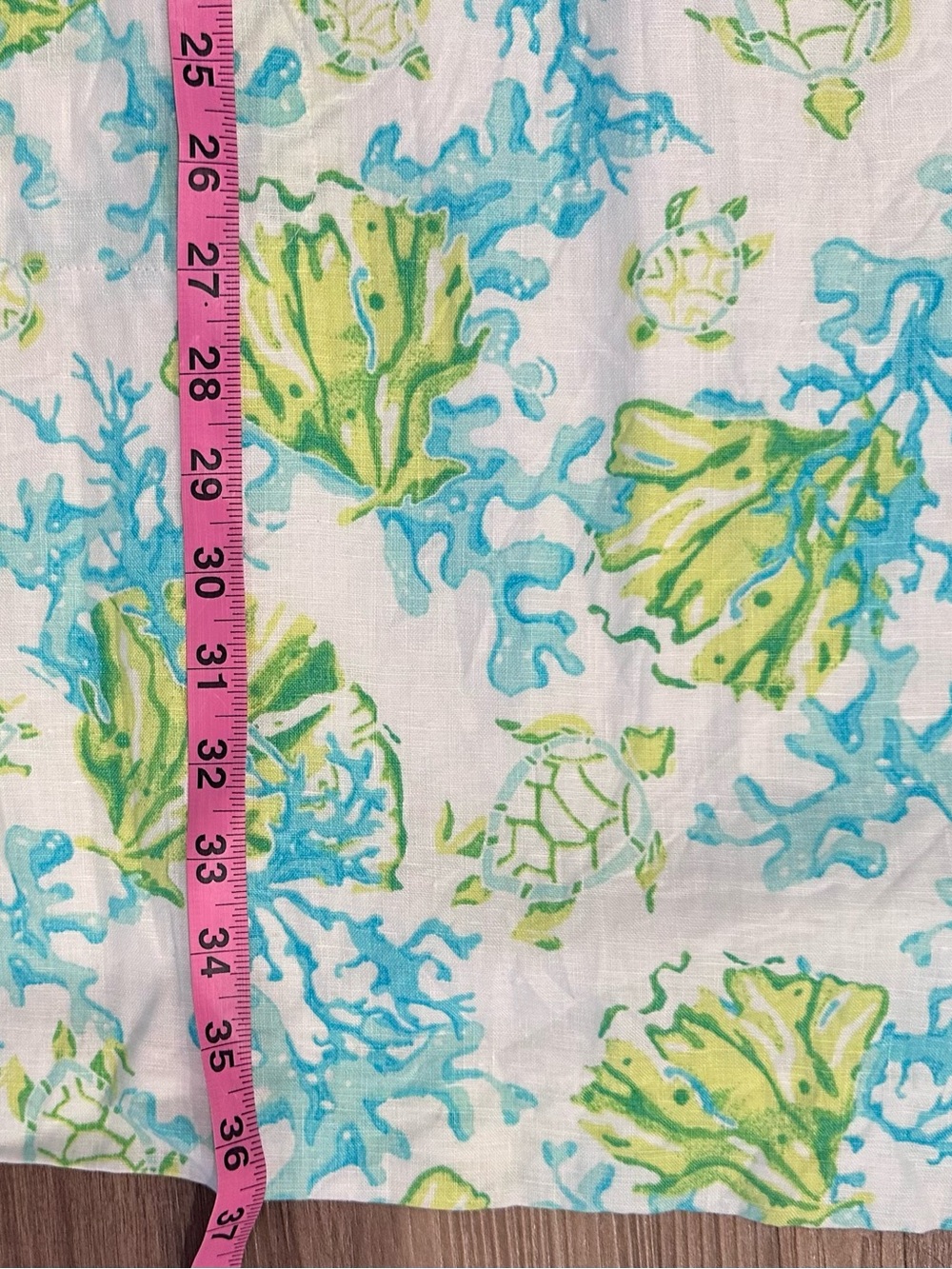 J.Jill J. Jill Ocean Turtle Reed Linen Shift Dress Size Small - Picture 7 of 8